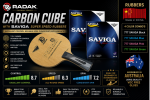 Radak Super Starter Combo with Dawei Saviga Super Speed Rubbers